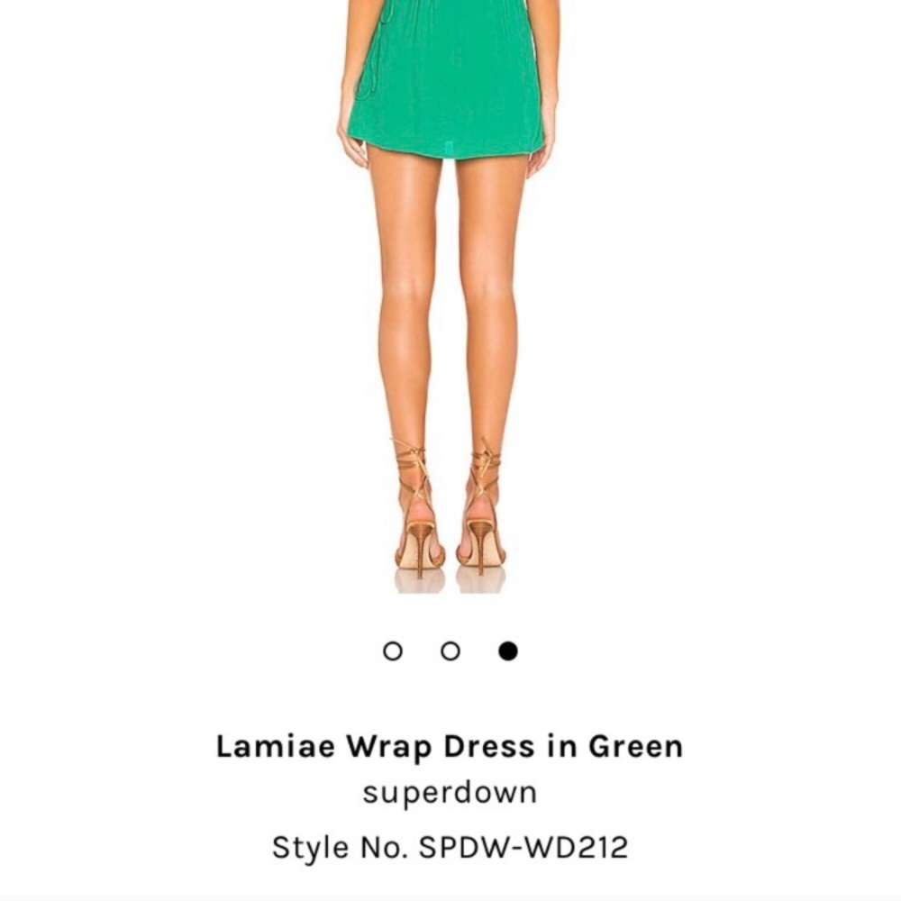 NEW green wrap dress - Picture 5 of 6